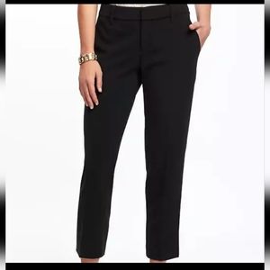 Old Navy Mid-Rise Harper Black Ankle Pants